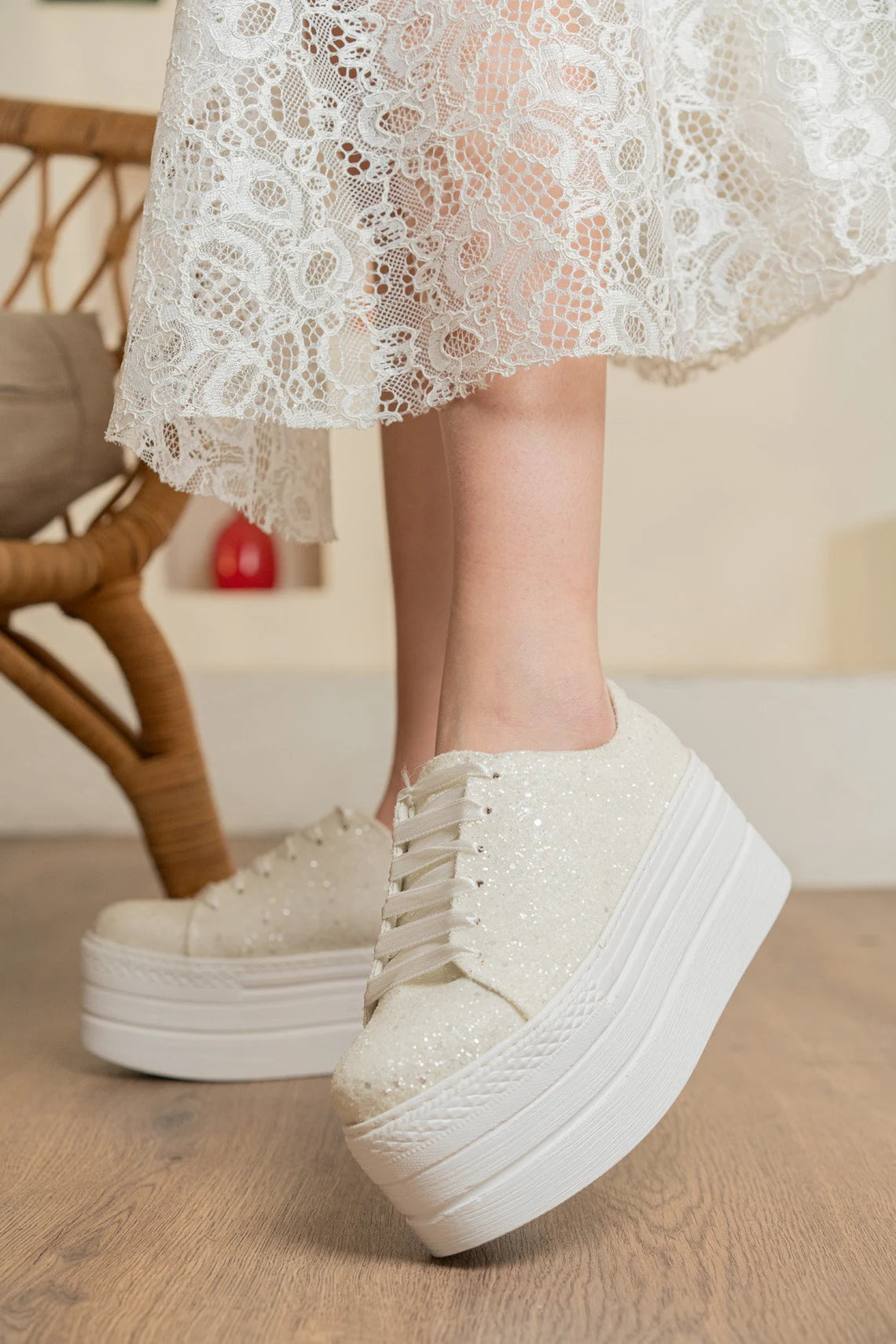 wedding dress converse surface stone custom design wedding shoes